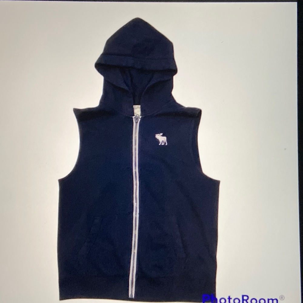 Abercrombie Kids Boy Hooded Fleece Sleeveless Vest Size/L